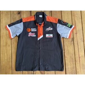 Vintage Race Wear Tournament Fishing Shirt L Ranger Evinrude ESPN FLW Tour